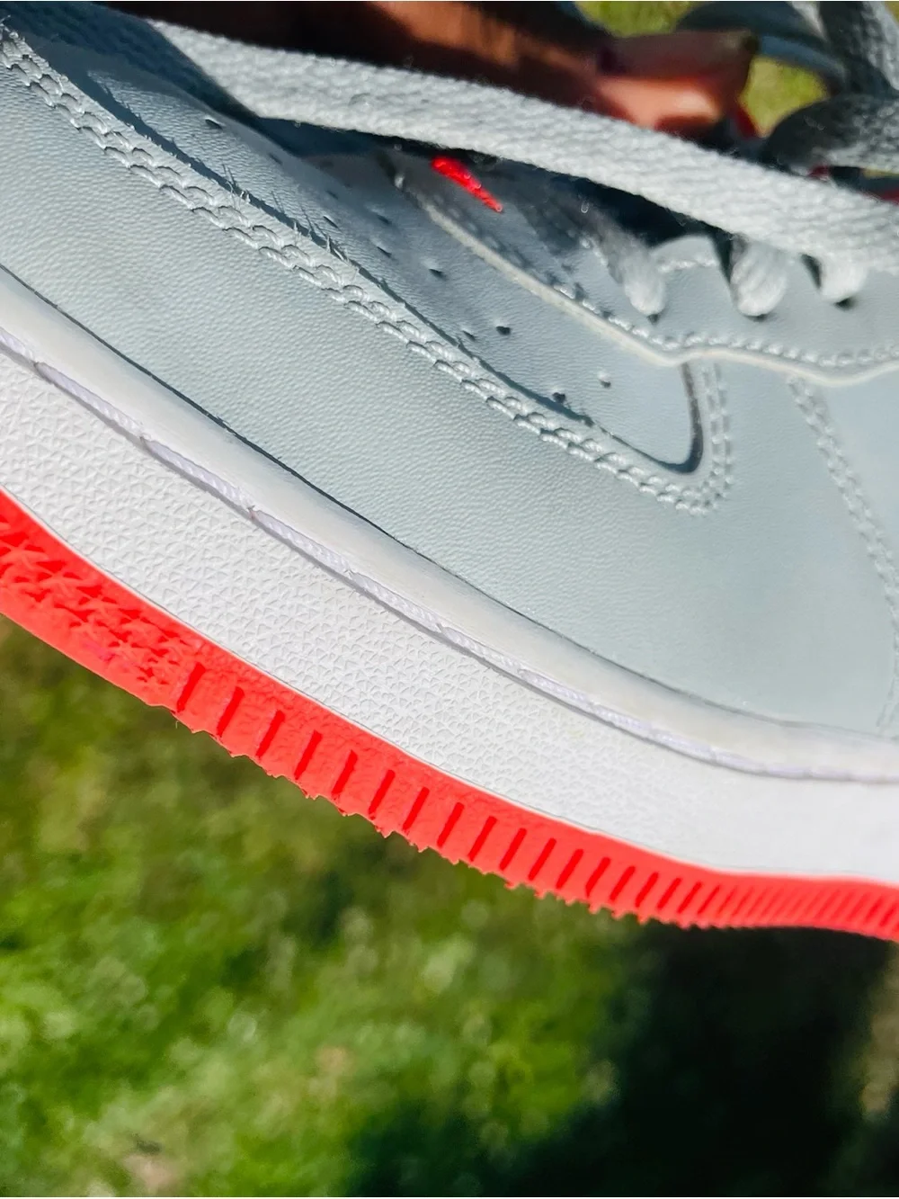 Nike Air Force 1 Low Light Smoke Bright Crimson